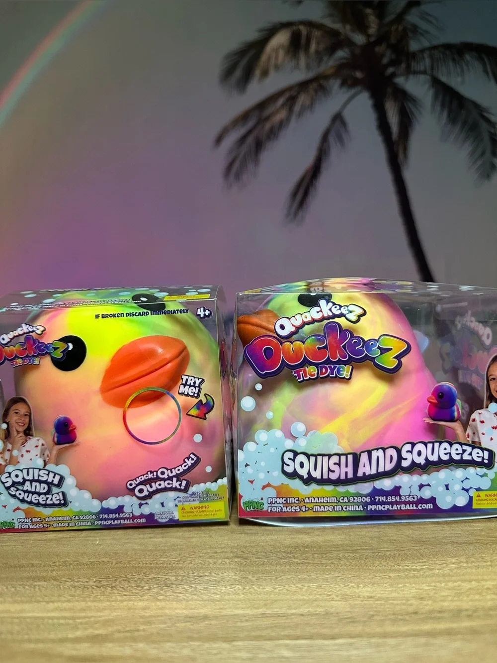 Tie-Dye Duck Squishies